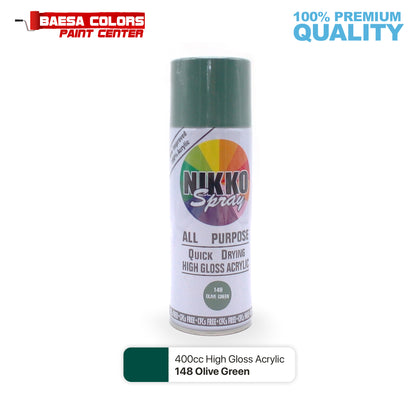 Nikko Acrylic-Based Spray Paint 148 Olive Green 400cc