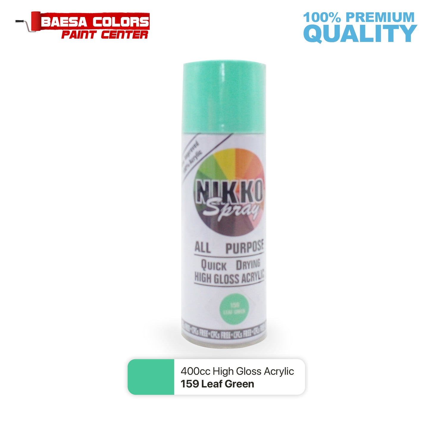 Nikko Acrylic-Based Spray Paint 159 Leaf Green 400cc