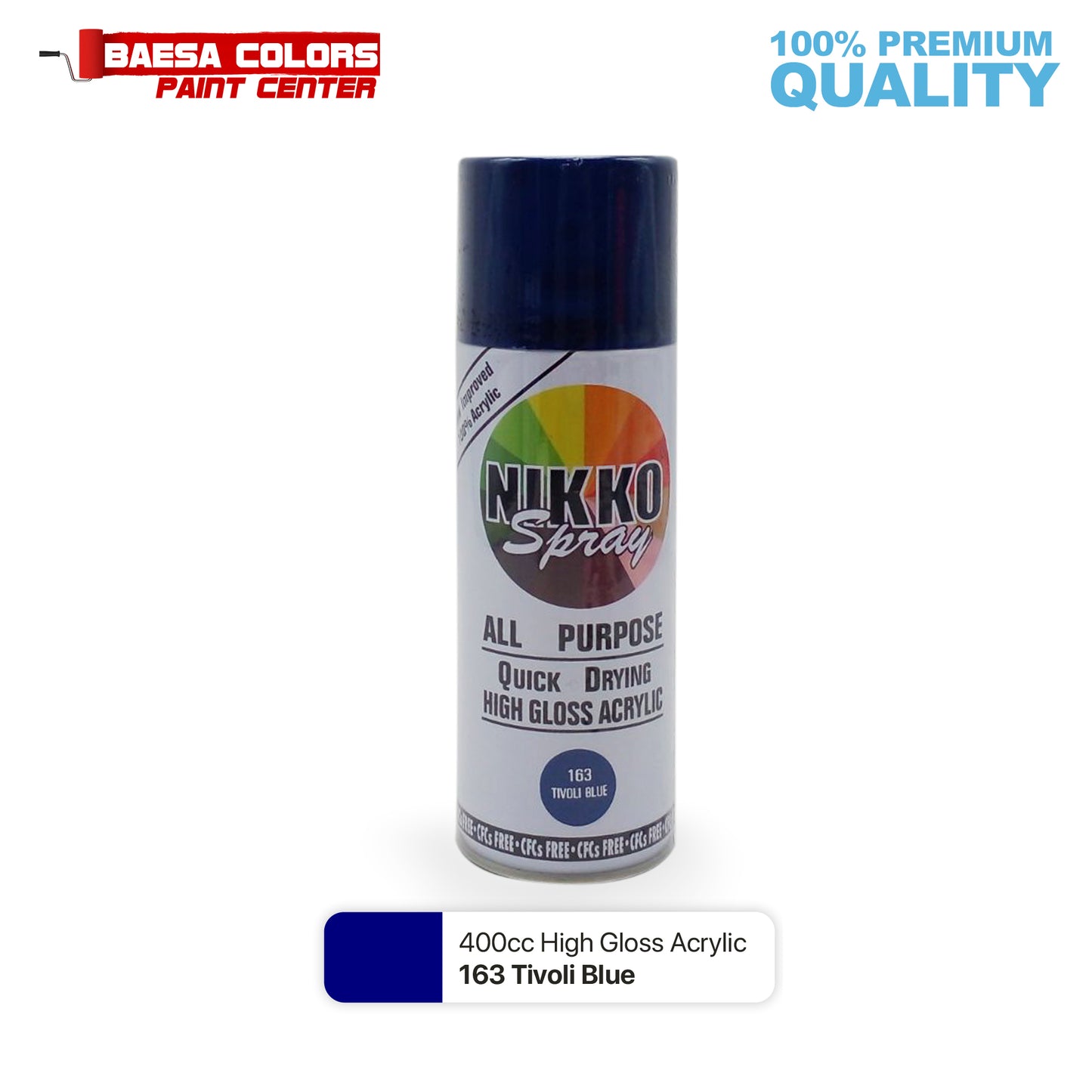 Nikko Acrylic-Based Spray Paint 163 Tivoli Blue 400cc