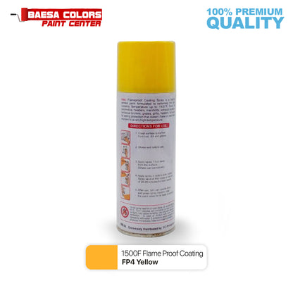 Nikko Acrylic-Based Spray Paint Flameproof FP4 Yellow 400cc