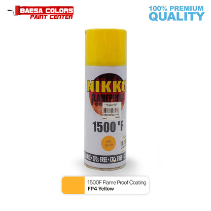 Nikko Acrylic-Based Spray Paint Flameproof FP4 Yellow 400cc
