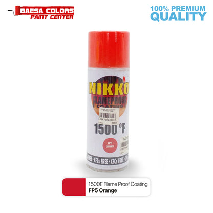 Nikko Acrylic-Based Spray Paint Flameproof FP5 Orange 400cc