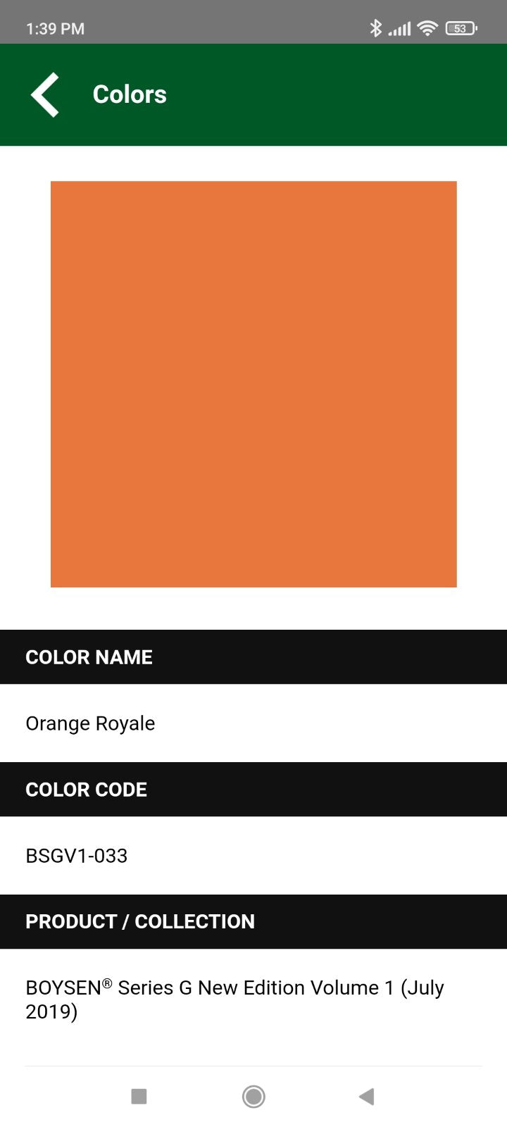 BOYSEN BSGV1-33S ORANGE ROYALE SEMI-GLOSS LATEX 4L