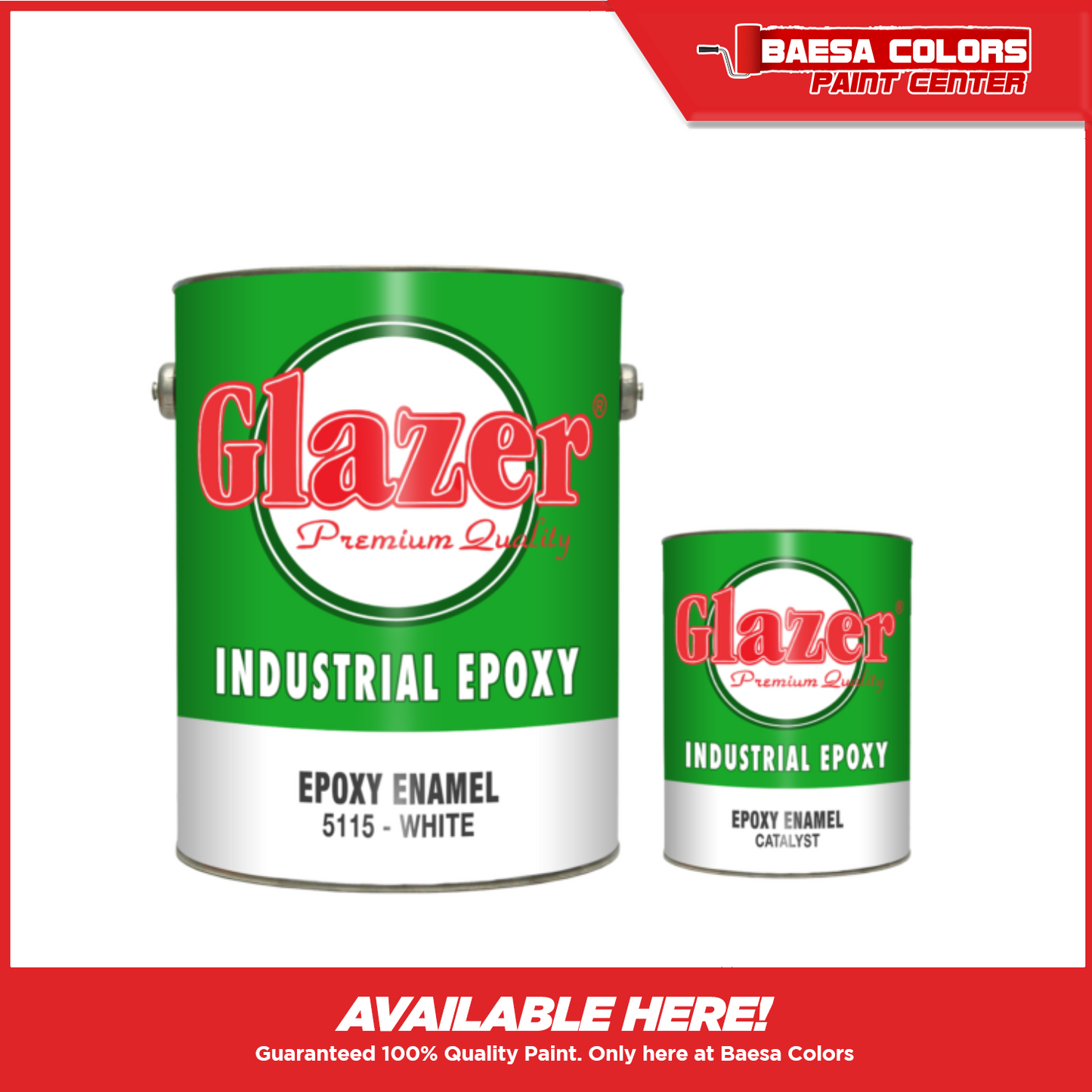 Glazer® Industrial Epoxy Enamel Paint 4-Liter