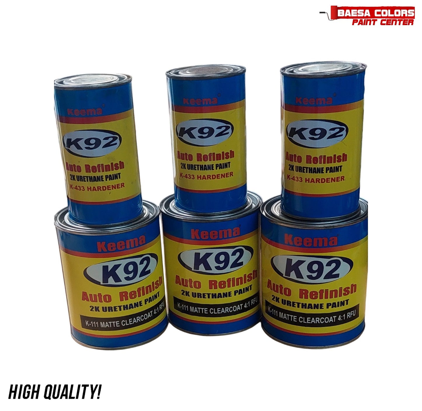 K92 Auto Refinish 2K Urethane Universal Clear Coat 1L Set