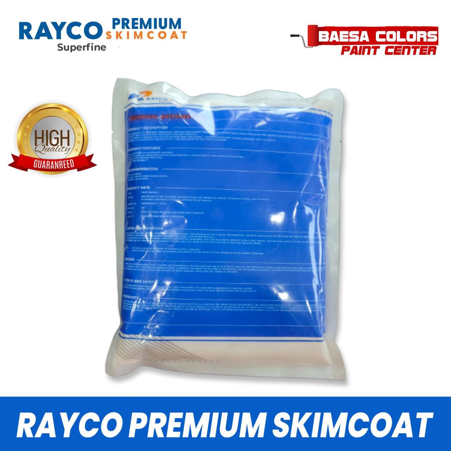 RAYCO PREMIUM SUPERFINE WHITE SKIMCOAT 1KG.