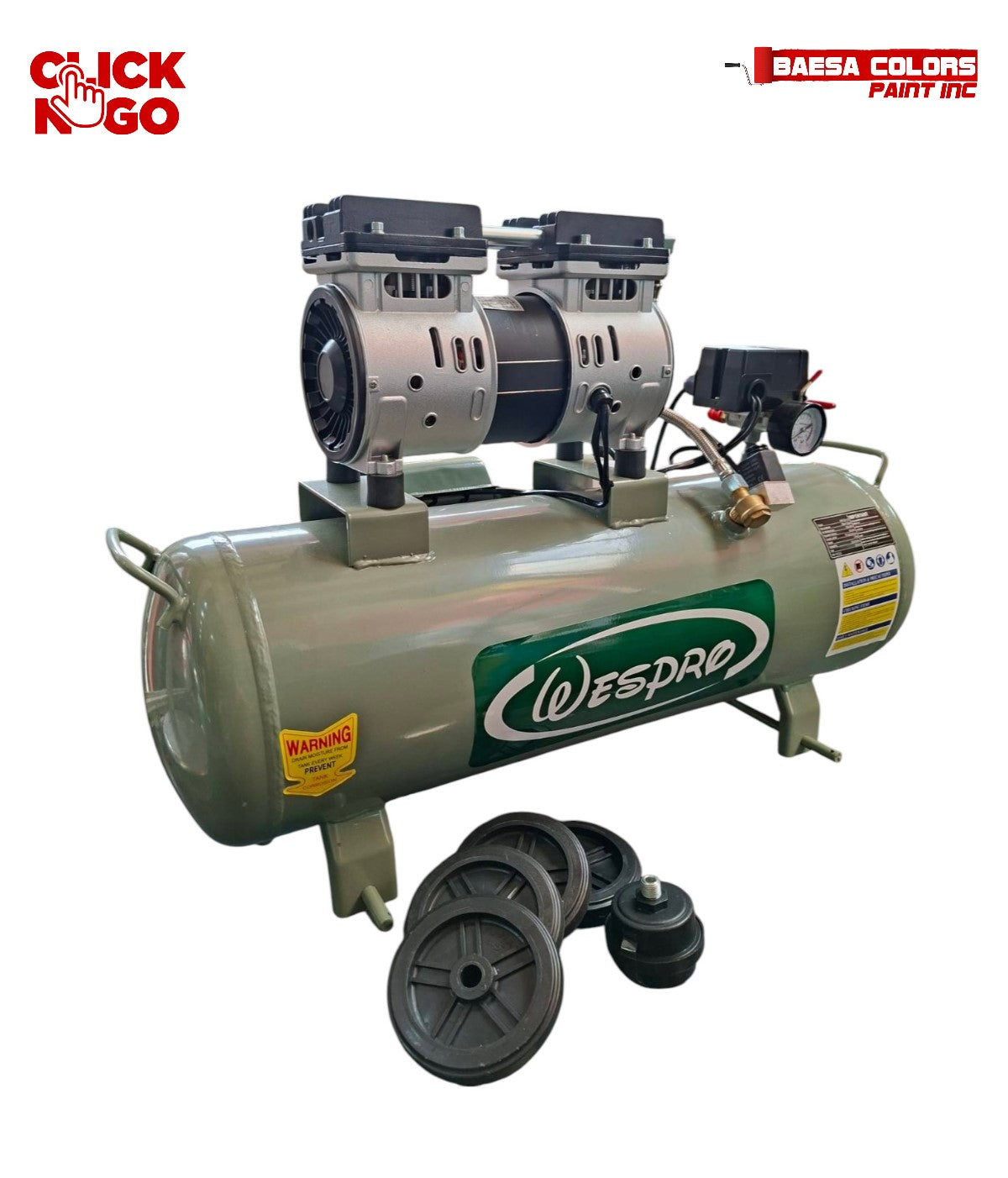Wespro WAC36-1/4 Oil-Less Air Compressor 1/4 HP