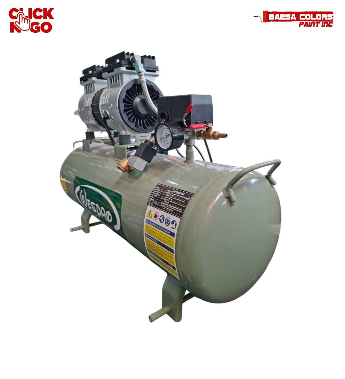 Wespro WAC36-1/4 Oil-Less Air Compressor 1/4 HP