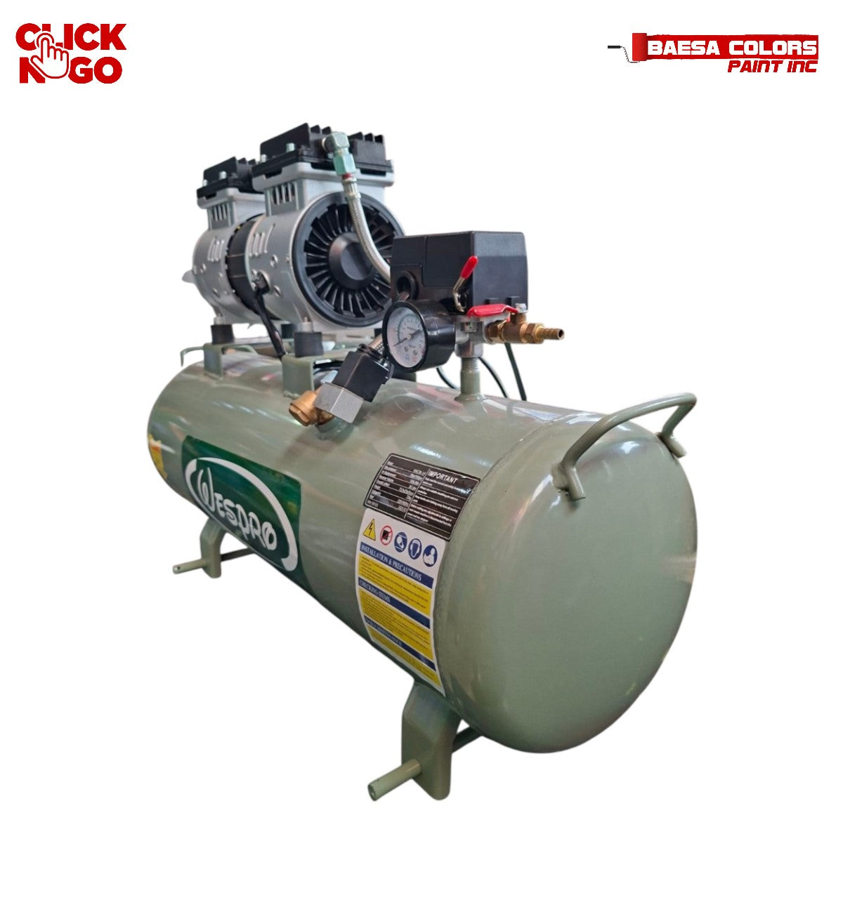 Wespro WAC36-1/4 Oil-Less Air Compressor 1/4 HP