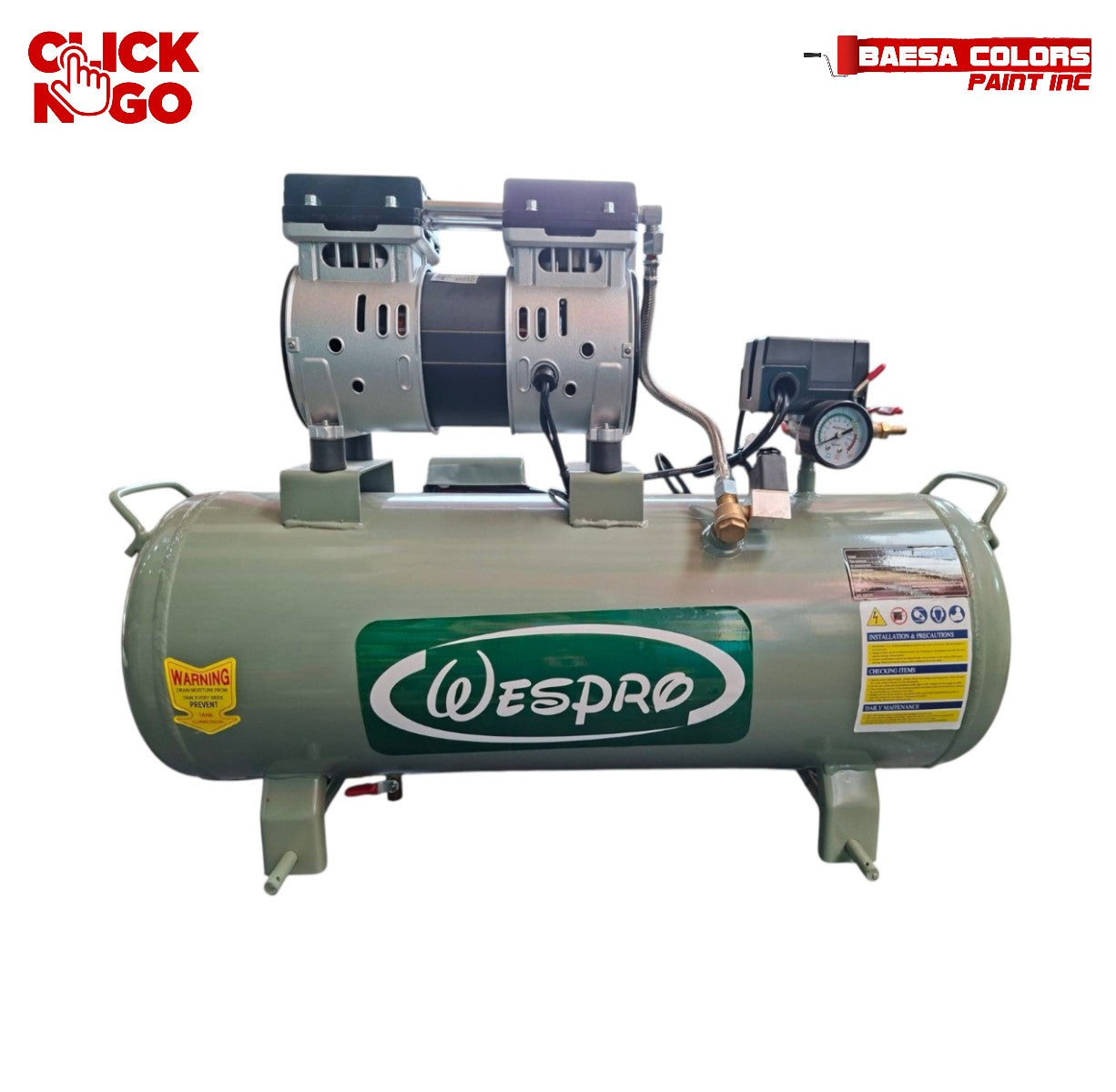 Wespro WAC36-1/4 Oil-Less Air Compressor 1/4 HP